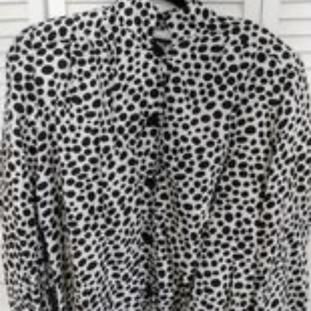 Gallant Black Spotted Jacket Size 12 EUC